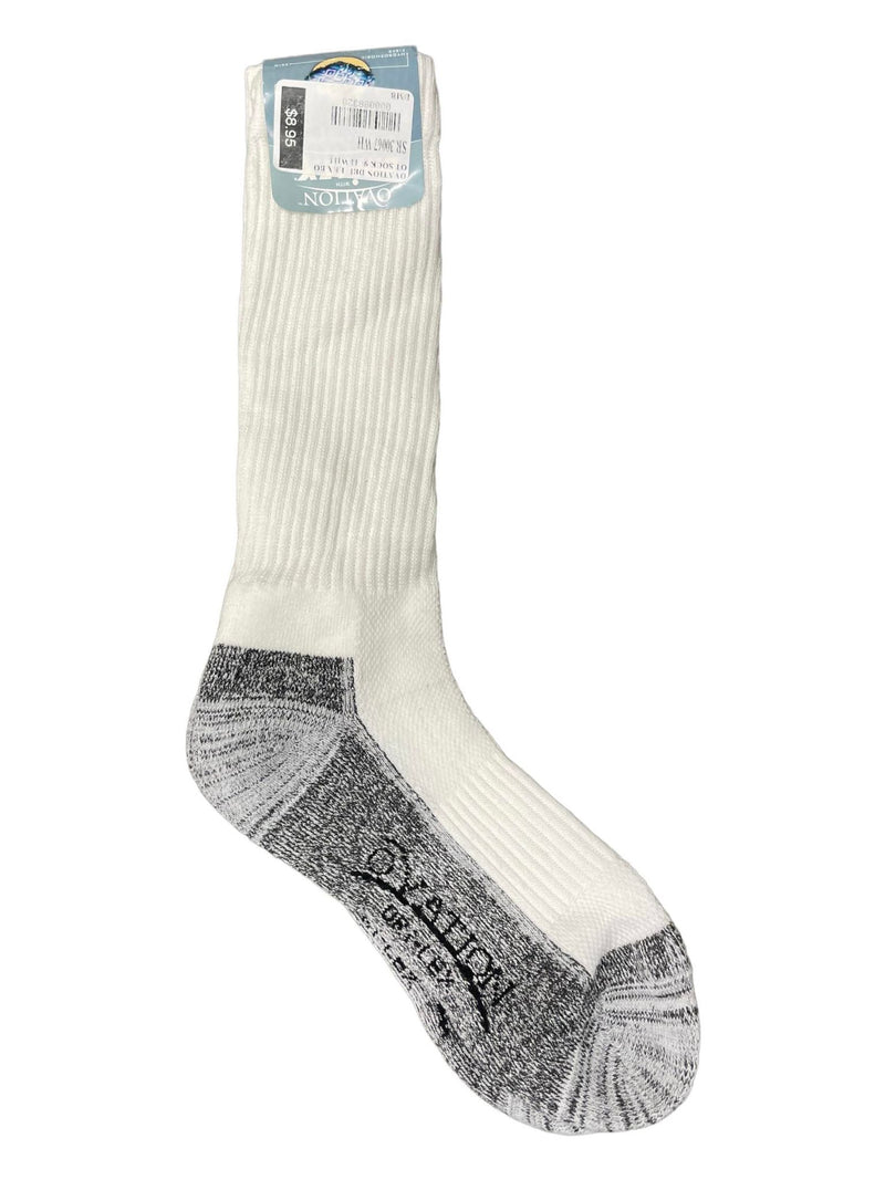 Ovation Tall Socks *NWT* - White/Grey - Ladies 9-11 - USED