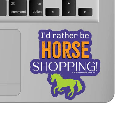 3" Tumbler Horse Sticker / Horse Shopping / WATERPROOF