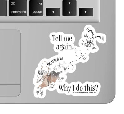 3" Tumbler Horse Sticker / Tell Me Why I... / WATERPROOF