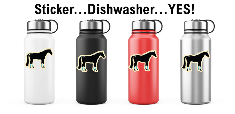 3" Tumbler Horse Sticker / Show Horse Wraps / WATERPROOF