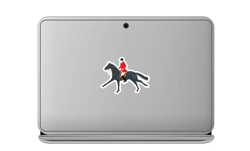 3" Tumbler Horse Sticker / Fox Hunter / WATERPROOF