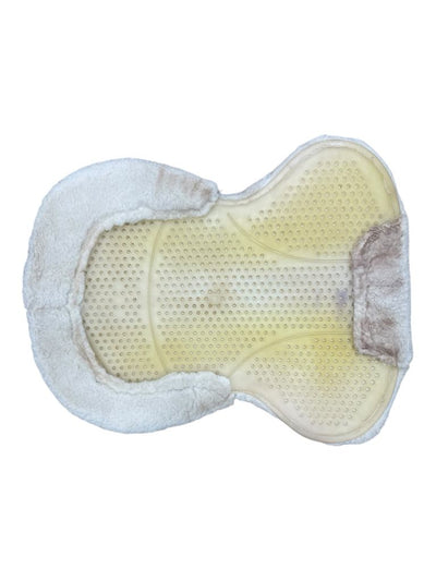 Fleece Lined Gel Half Pad - White - Approx 20" Spine - USED
