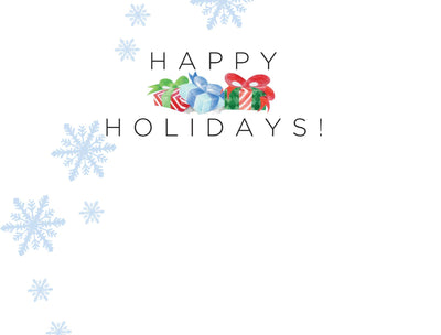 Horse Boxed Christmas Cards / Unwrapping Gifts / 8 Holiday