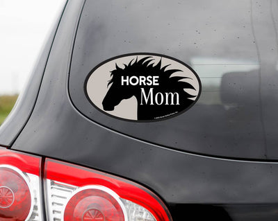 Oval Equestrian Horse Sticker / Horse Mom / WATERPROOF