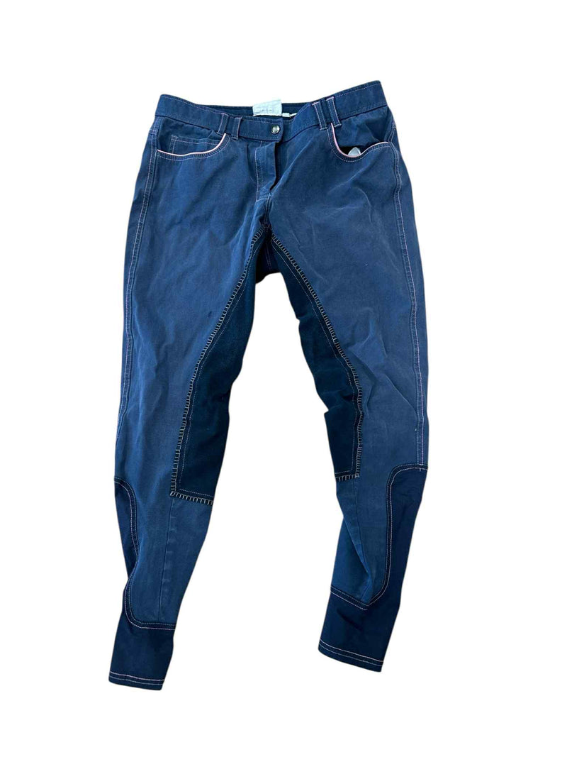 Full Seat Breeches - Navy/Pink  - Approx 26- USED