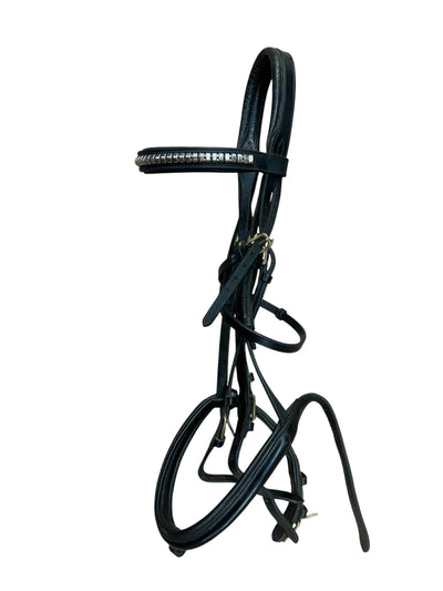 Southern Stars Saddlery Leather Bridle - Black - Full Size Size - USED