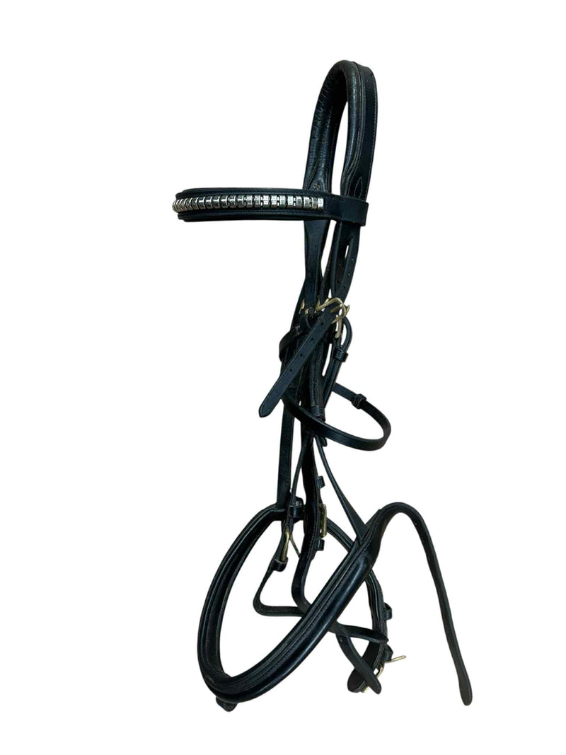 Southern Stars Saddlery Leather Bridle - Black - Full Size Size - USED