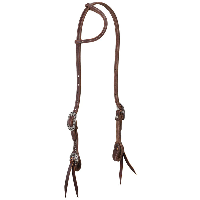 Weaver Working Tack Headstall with Canyon Rose Buckles
