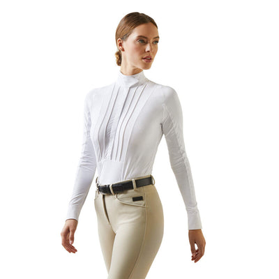 Ariat Luxe Long Sleeve Show Shirt - White
