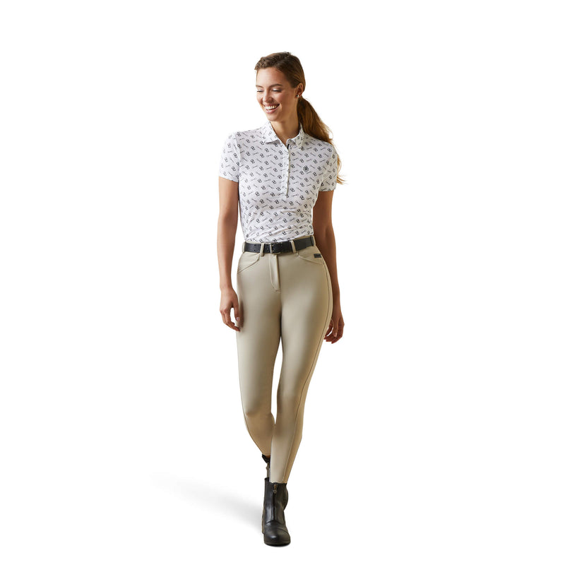 Ariat Motif Polo - White Tack Ditsy Print