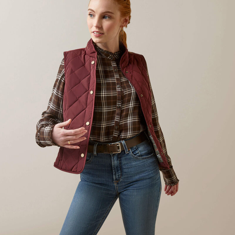 Woodside Vest - Tawny Port