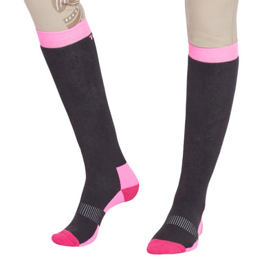 TuffRider Ladies Neon Winter Thermal Knee Hi Socks - 3 Pack