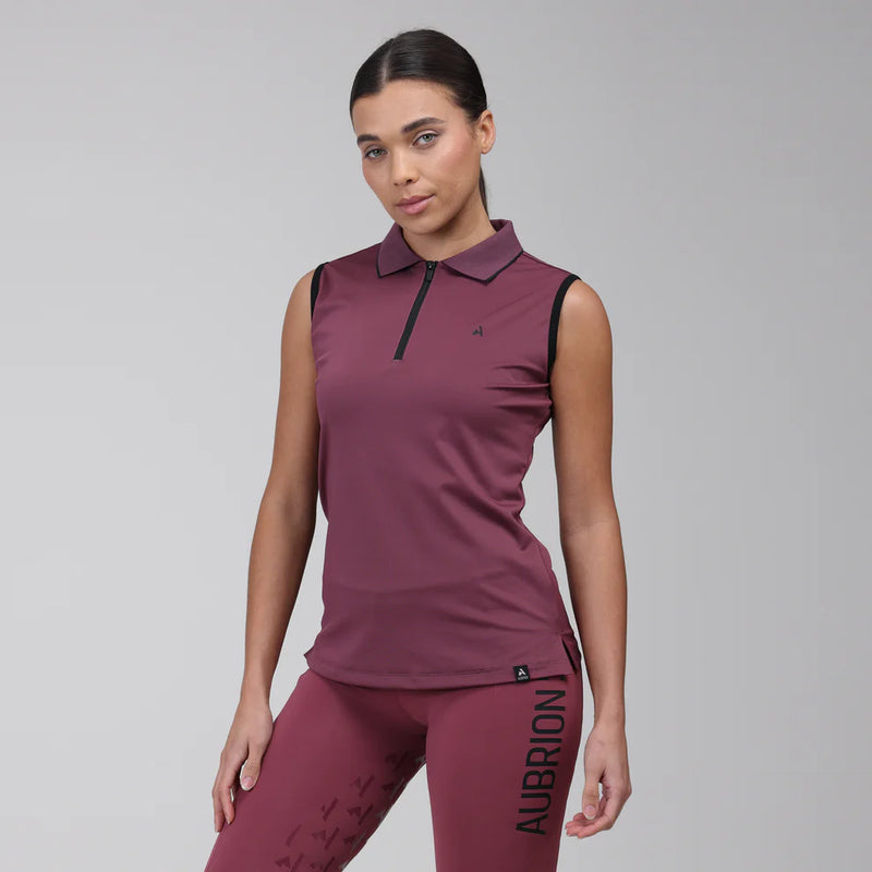 Aubrion React Sleeveless Tech Polo