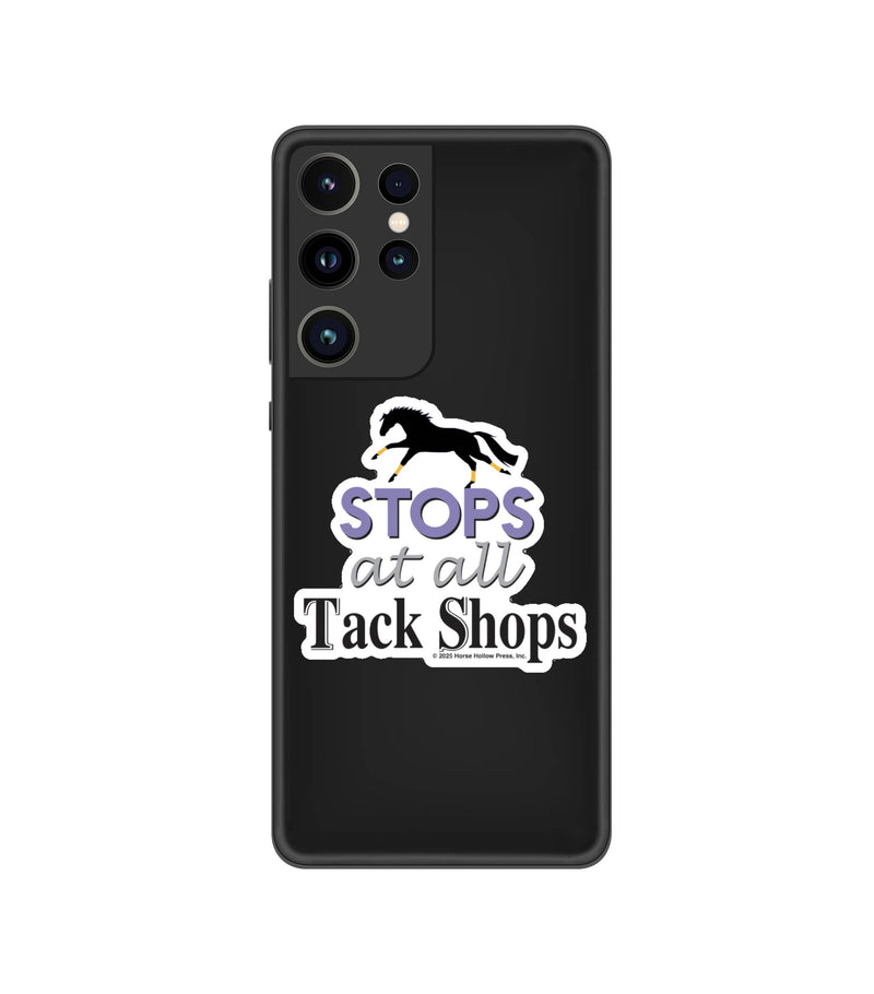 3" Tumbler Horse Sticker / Stops at Tack Shops / WATERPROOF