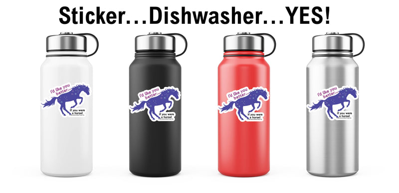 3" Tumbler Horse Sticker / I&