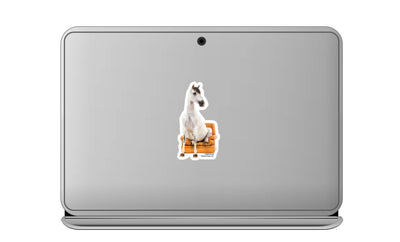 3" Tumbler Horse Sticker / Horse Seated Chair / WATERPROOF