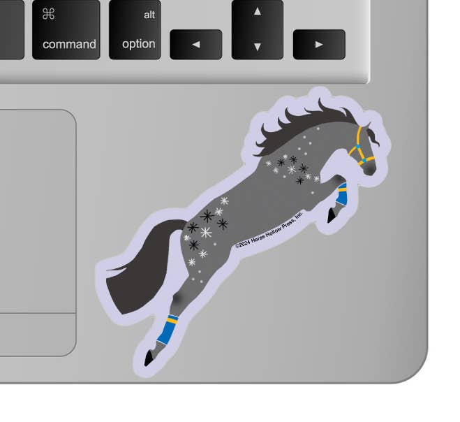 3" Tumbler Horse Sticker / Dappled Grey Jumper / WATERPROOF