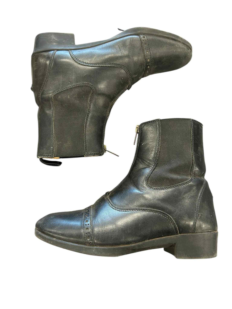 Ovation Zip Paddock Boots - Black - Size 6 - USED