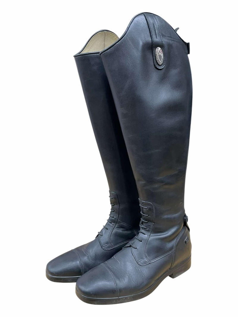 Deniro Amabile Field Boots - Black - 38 (7.5/8), MC Height, XXL Calf - USED