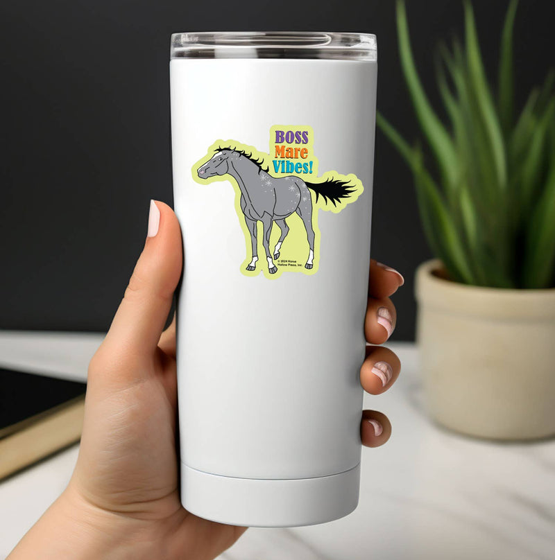 3" Tumbler Horse Sticker / Boss Mare Vibes / WATERPROOF