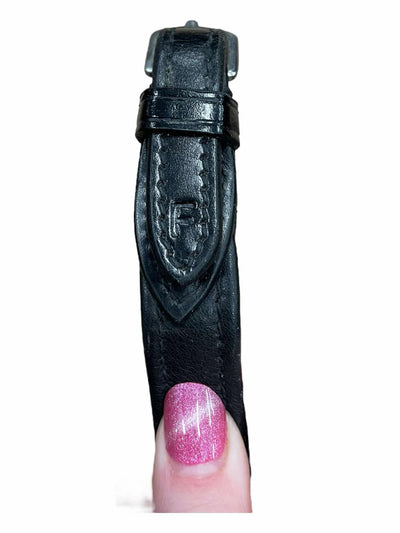 Red Barn Reins W/ Covered Hands Stops - Black - F/S - USED