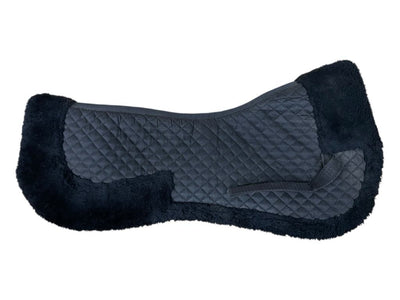 Unbranded Fleece Half Pad - Black - Approx 23" Spine - USED