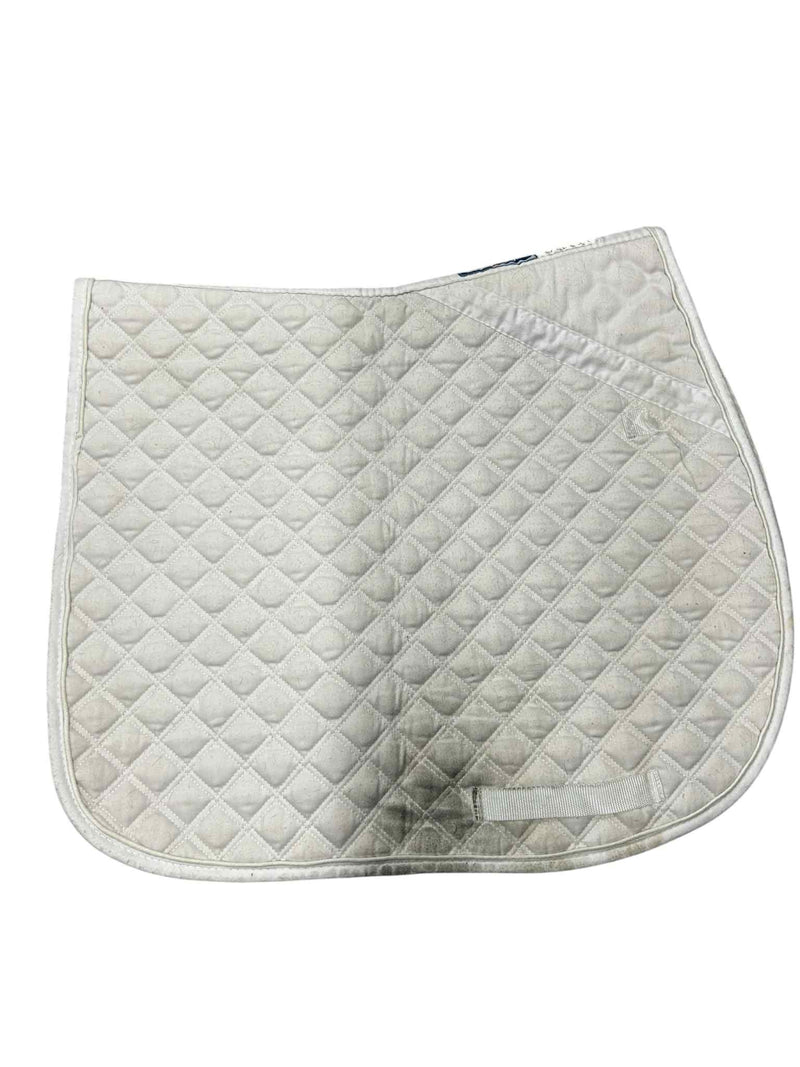 Lettia Coolmax Dressage Saddle Pad - White - Full - USED