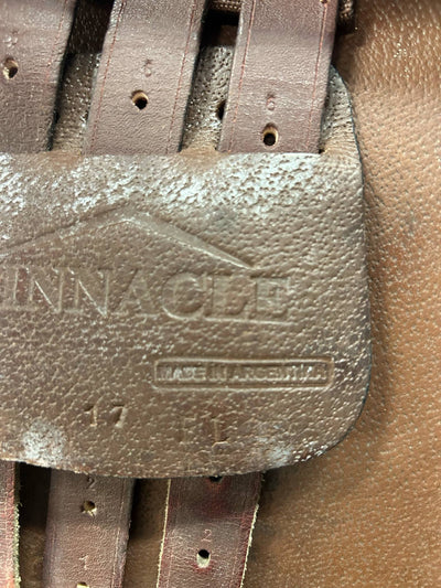Pinnacle Close Contact Saddle - Brown - 17" / 5" Gullet - USED