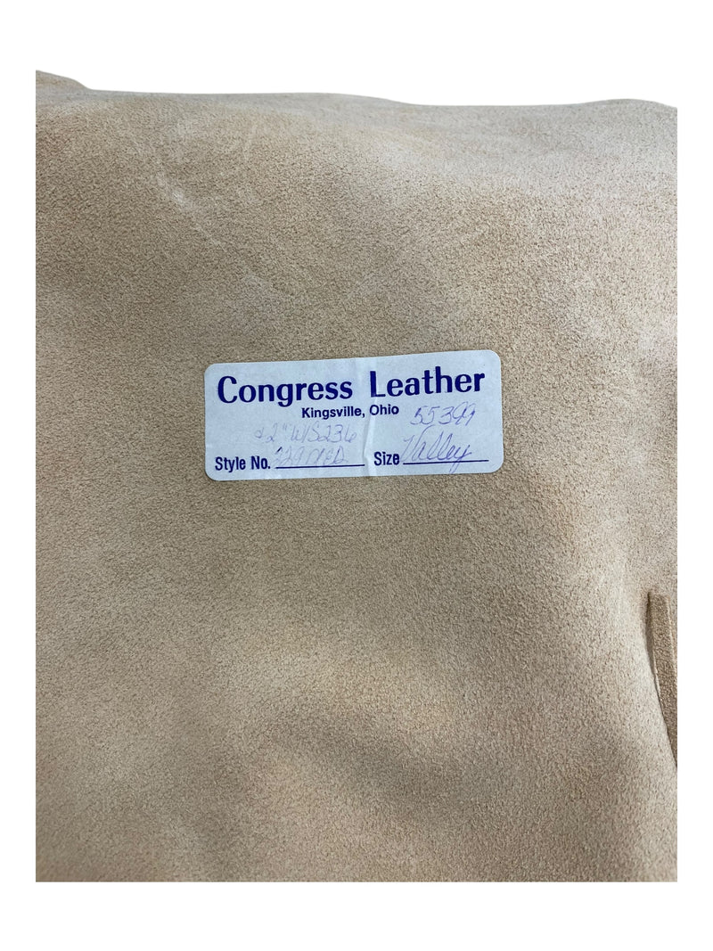 Congress Leather Show Chaps - Tan - Medium - USED