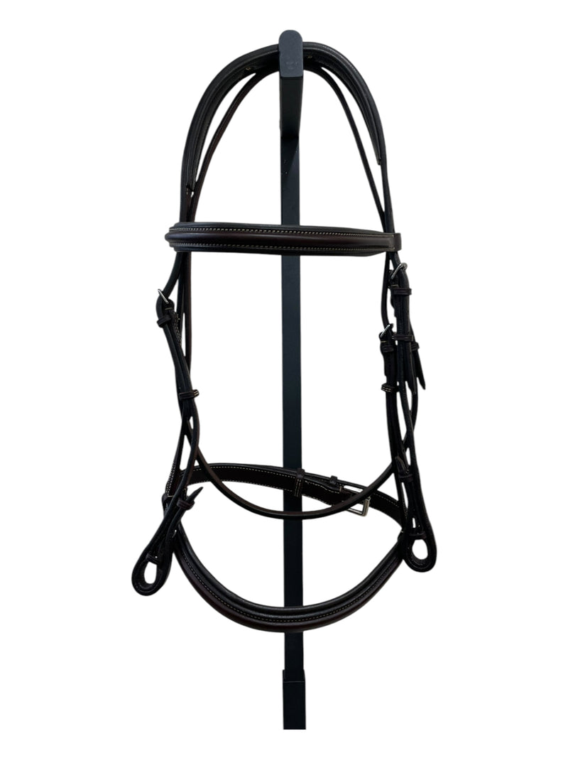 Edgewood Padded Bridle W/ Reins - Havana - Est. Horse Size - USED