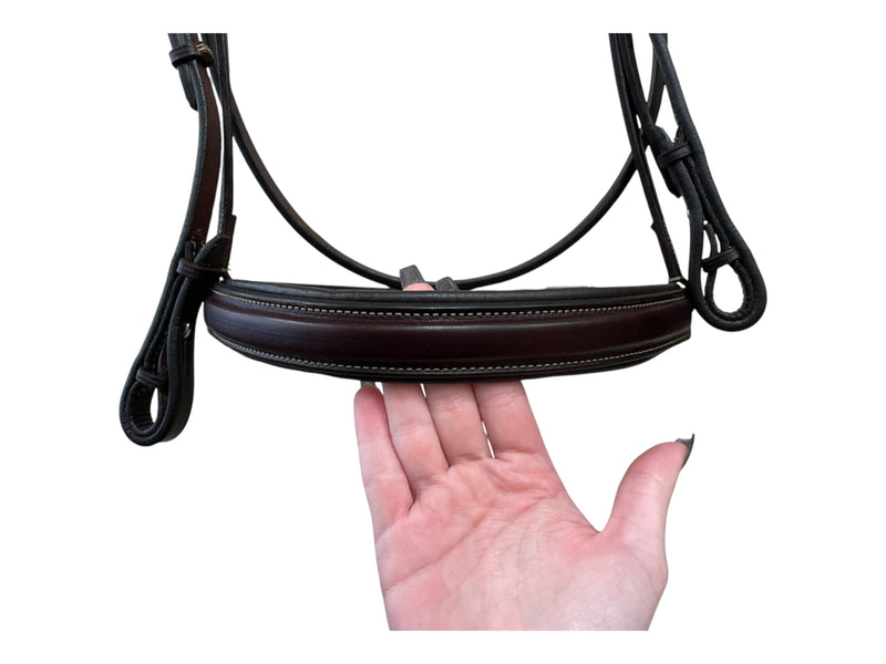 Edgewood Padded Bridle W/ Reins - Havana - Est. Horse Size - USED