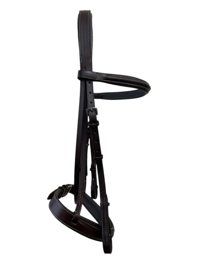 Edgewood Padded Bridle W/ Reins - Havana - Est. Horse Size - USED