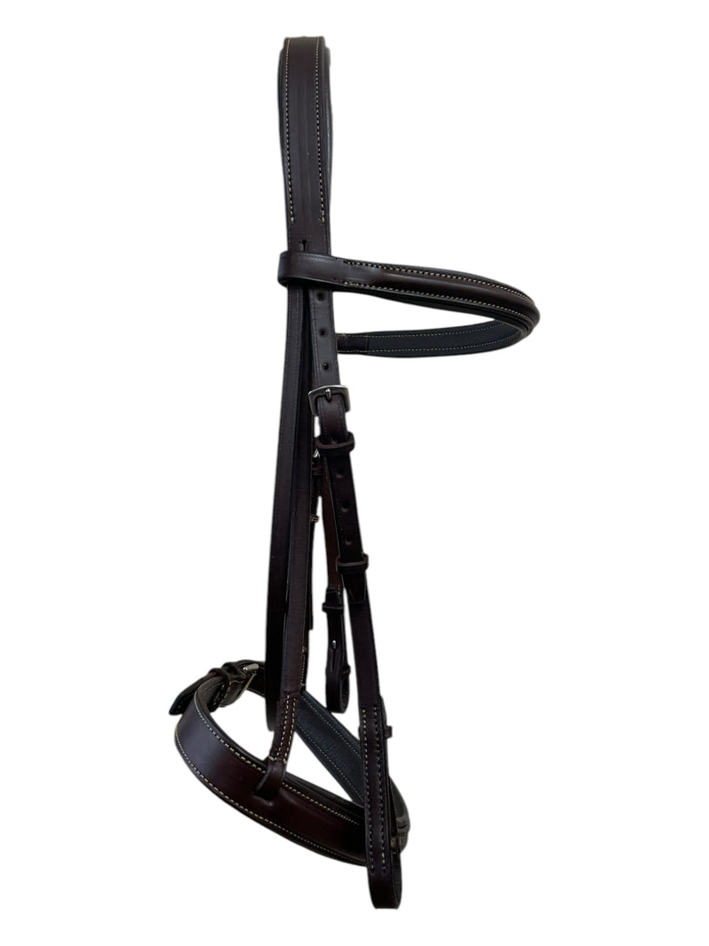 Edgewood Padded Bridle W/ Reins - Havana - Est. Horse Size - USED