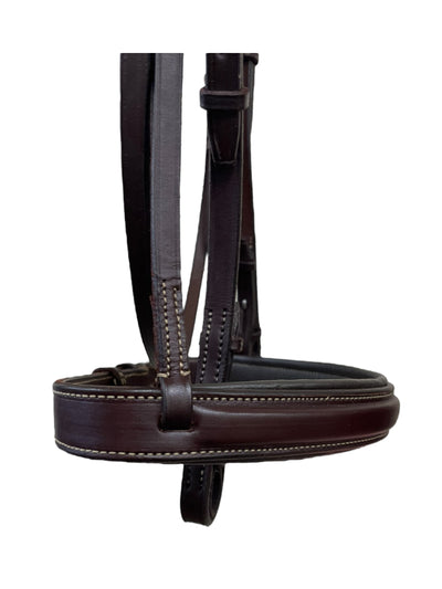 Edgewood Padded Bridle W/ Reins - Havana - Est. Horse Size - USED