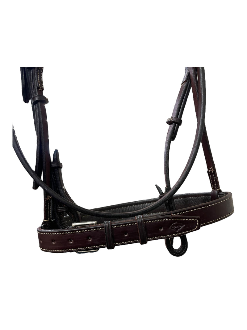 Edgewood Padded Bridle W/ Reins - Havana - Est. Horse Size - USED