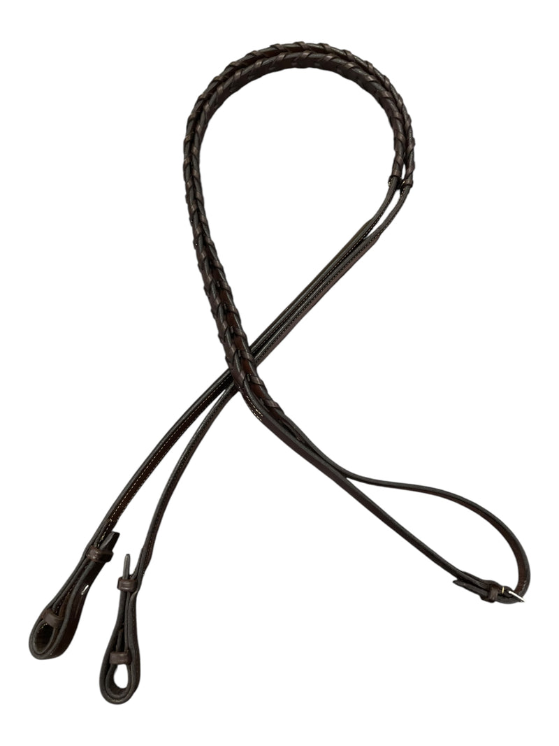 Edgewood Padded Bridle W/ Reins - Havana - Est. Horse Size - USED