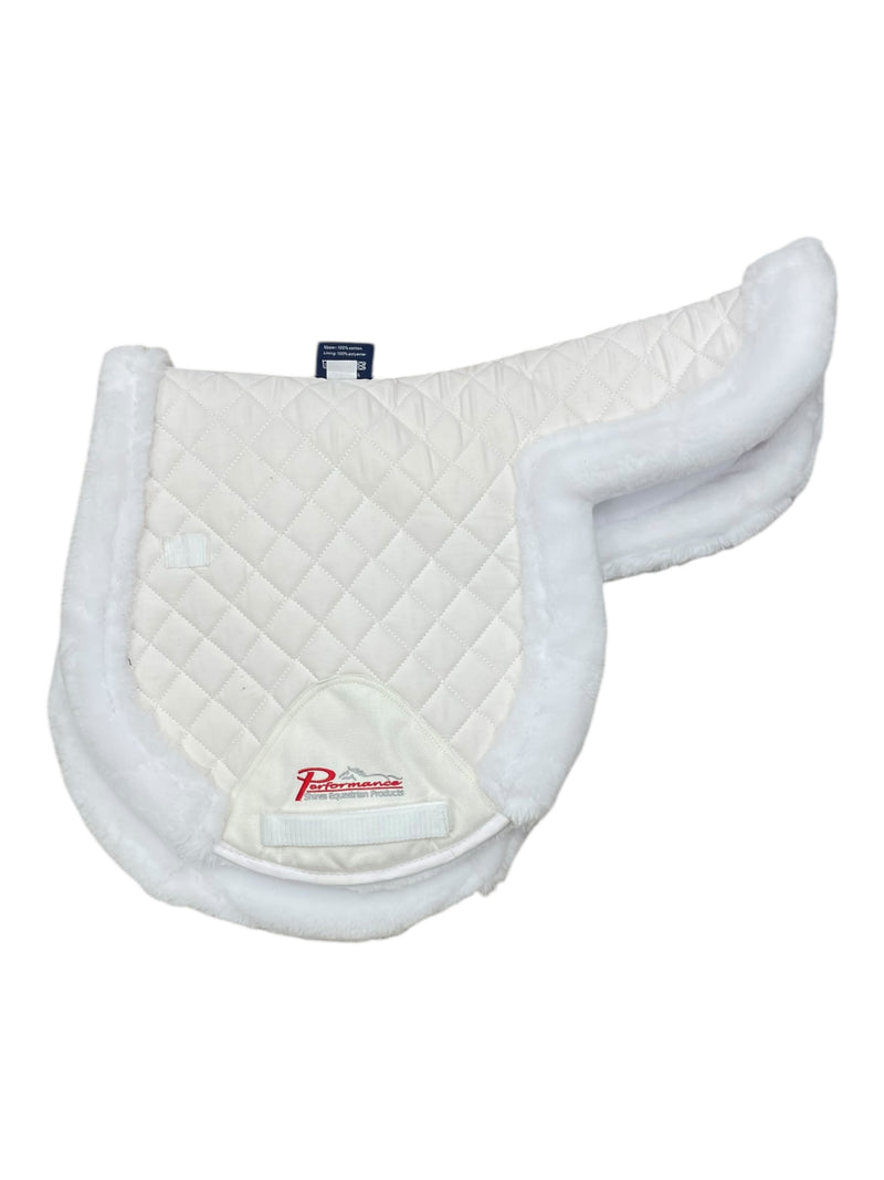 Shires Supafleece Shaped Pad - White - 17-17.5" - USED