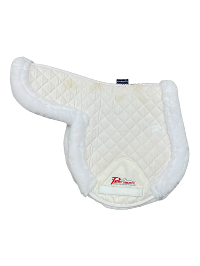 Shires Supafleece Shaped Pad - White - 17-17.5" - USED