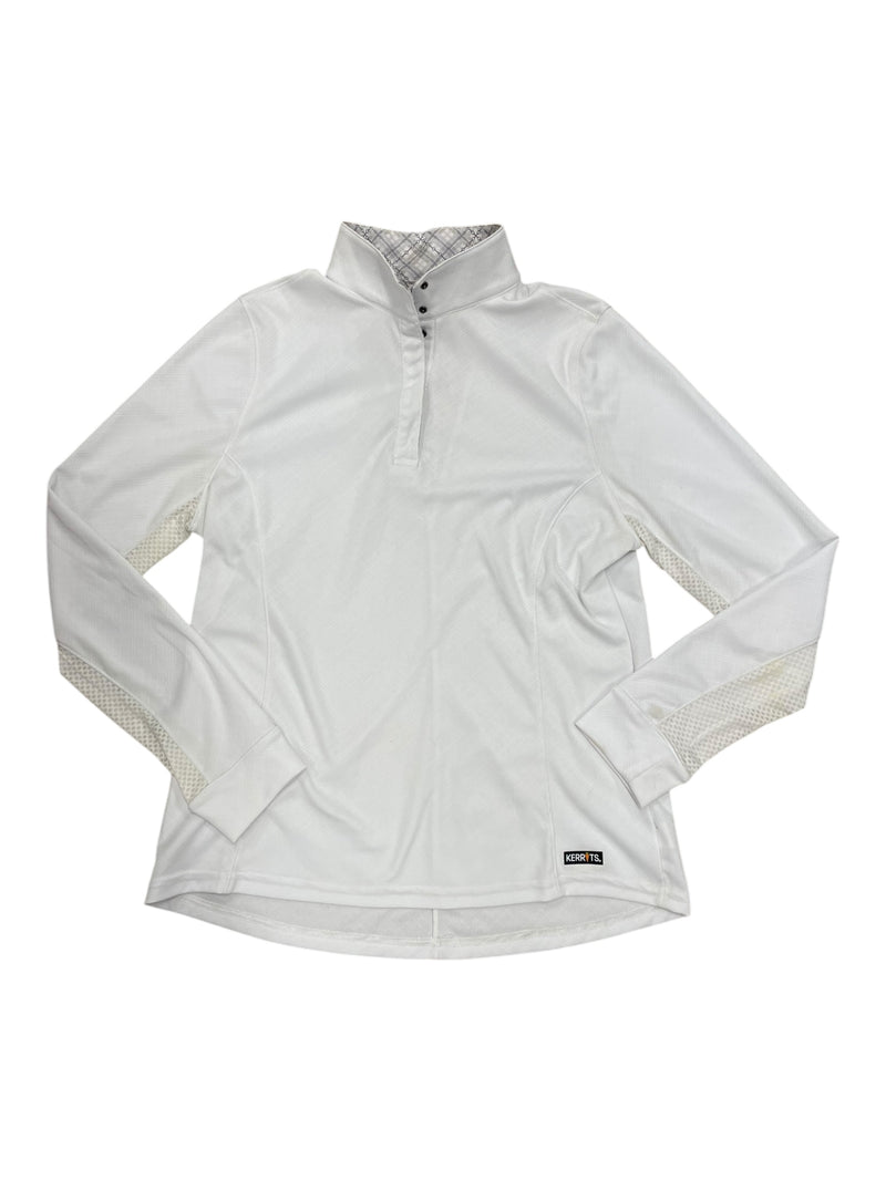 Kerrits LS Show Shirt - White - L - USED