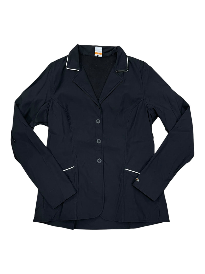 Kerrits Show Coat - Black/White Piping - L - USED
