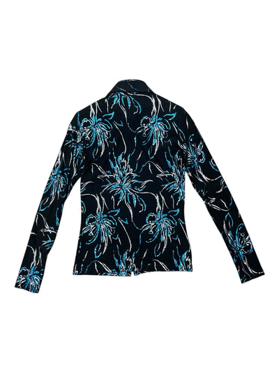 Hobby Horse Western Show Top - Black/Blue/Silver - S - USED