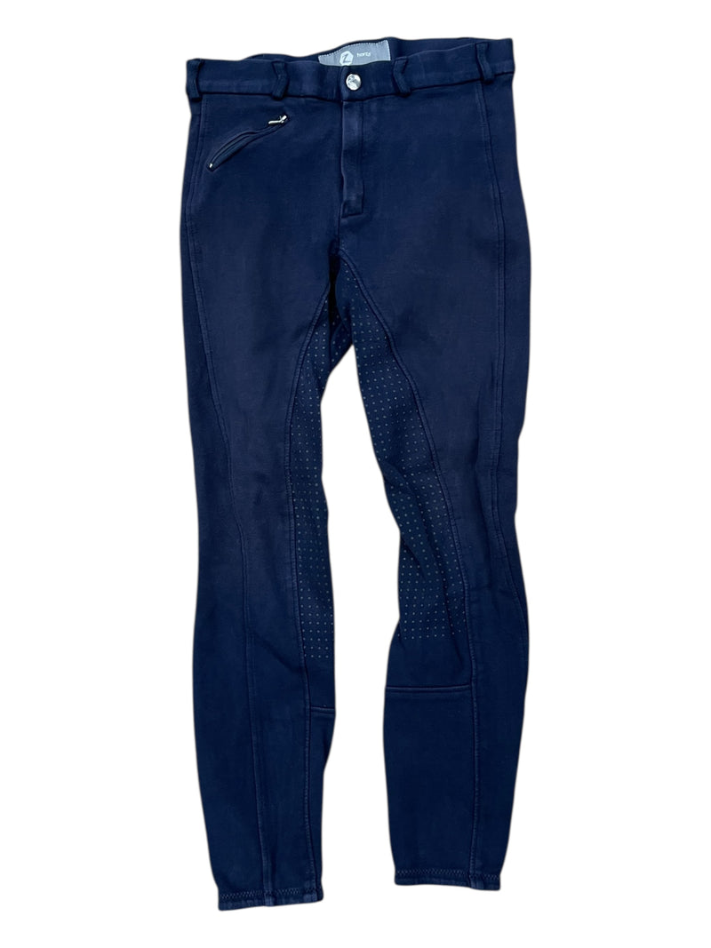 Horze FS Breech - Navy - Youth XL - USED