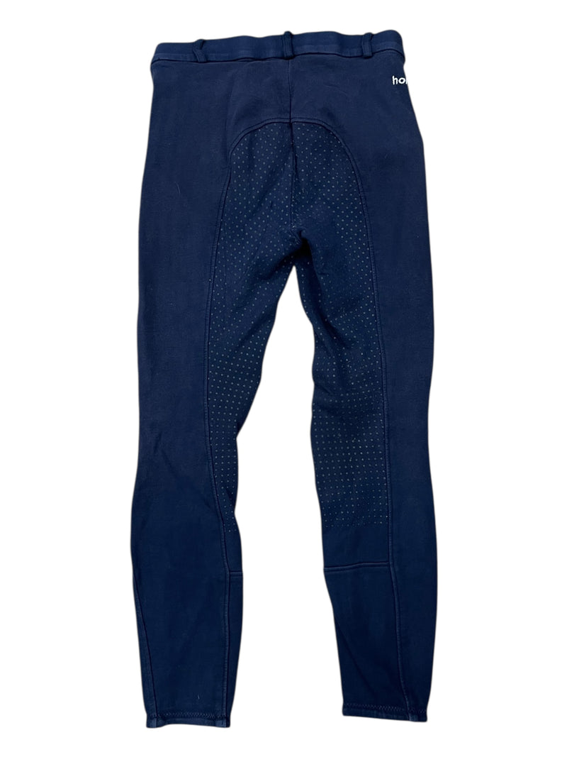 Horze FS Breech - Navy - Youth XL - USED
