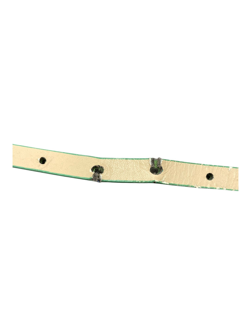 Unbranded Belt - Green/Gold - Approx 40" - USED