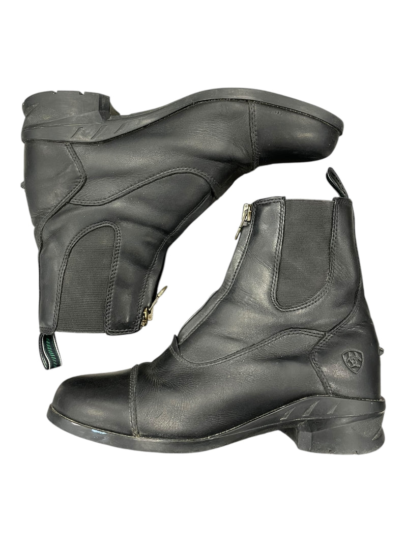 Ariat Zip Paddock Boots - Black - 6.5B - USED