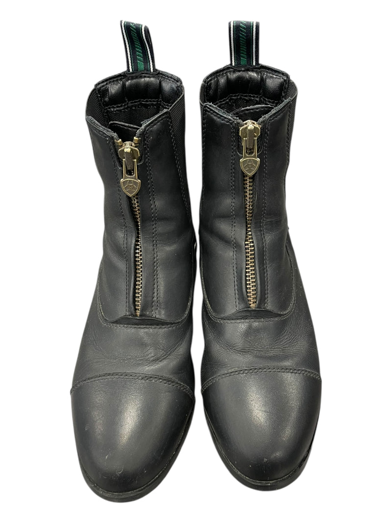 Ariat Zip Paddock Boots - Black - 6.5B - USED
