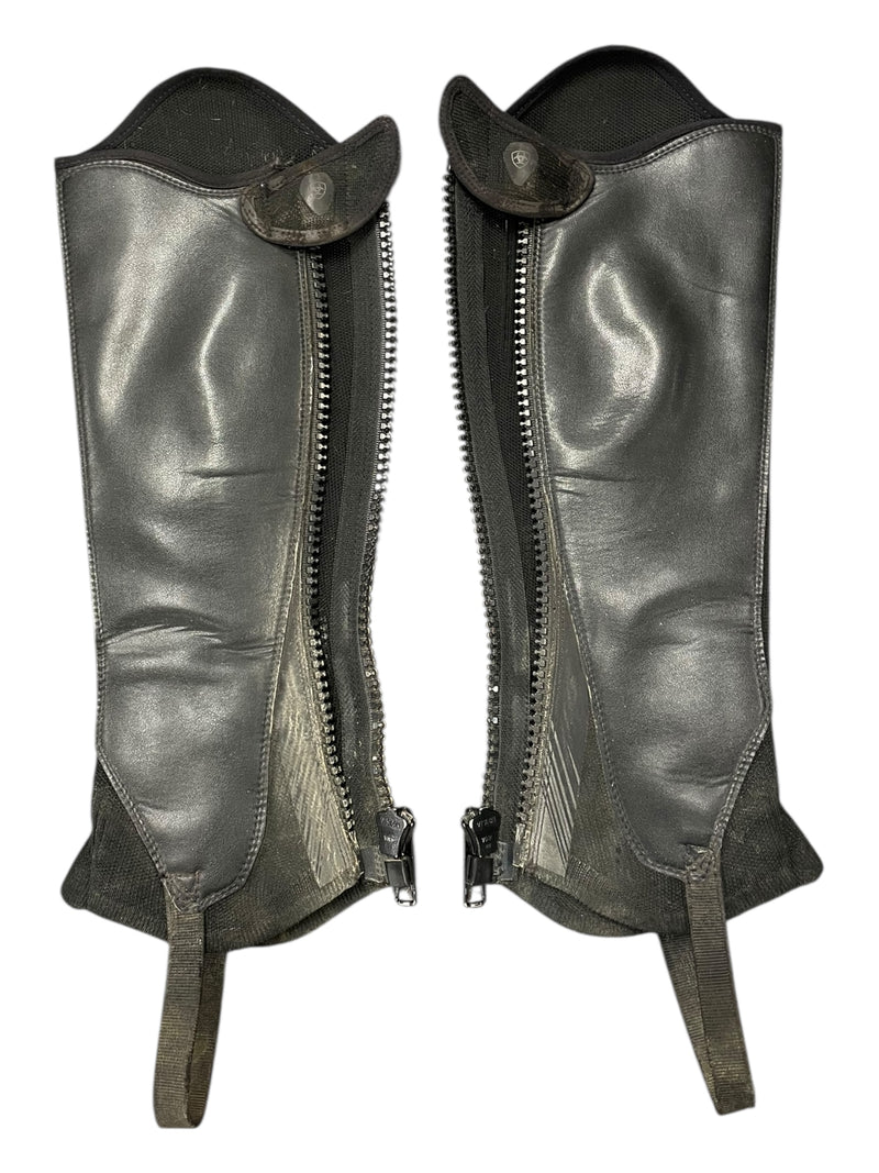 Ariat Ascent Half Chaps - Black - Adult Unisex XXS - USED