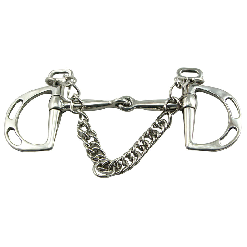 Coronet Kimberwick Stainless Steel Snaffle Bit with Slotted Cheeks