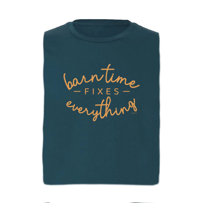 Stirrups Barn Time Fixes Everything Tee