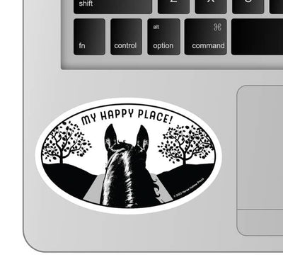 3" Tumbler Horse Sticker / Happy Place Trail  / WATERPROOF
